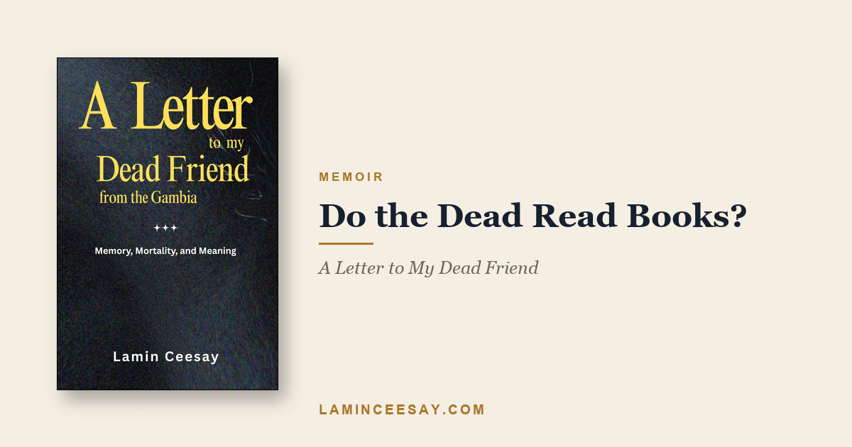 A Letter to My Dead Friend from the Gambia